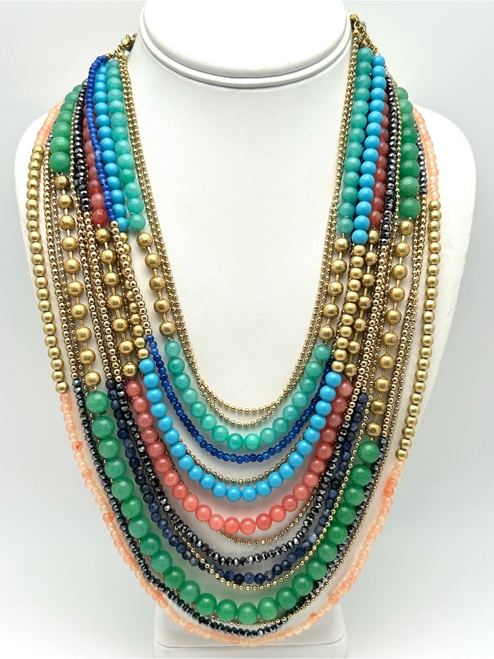 Stella & Dot Zahara Multi-Strand Beaded Necklace